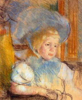 Mary Cassatt : Simone in Plumed Hat